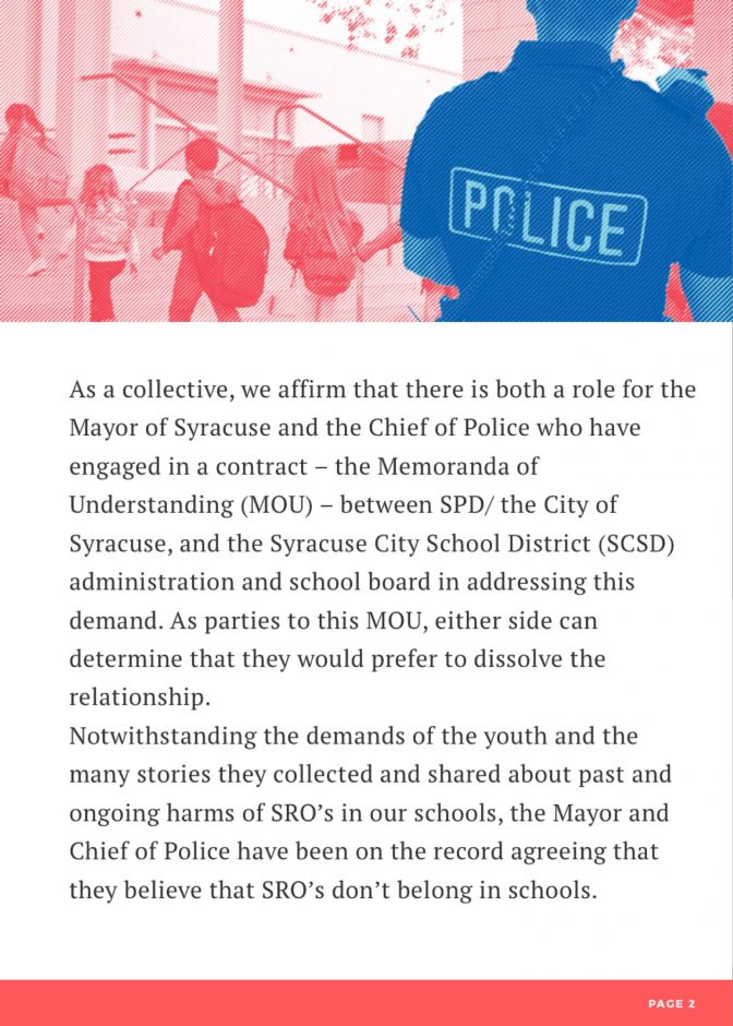 Statement released by The Peoples Agenda for Policing.