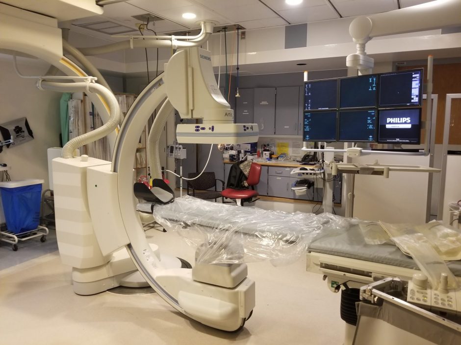Operating table at Upstate Medical that can be used for patients suffering a stroke