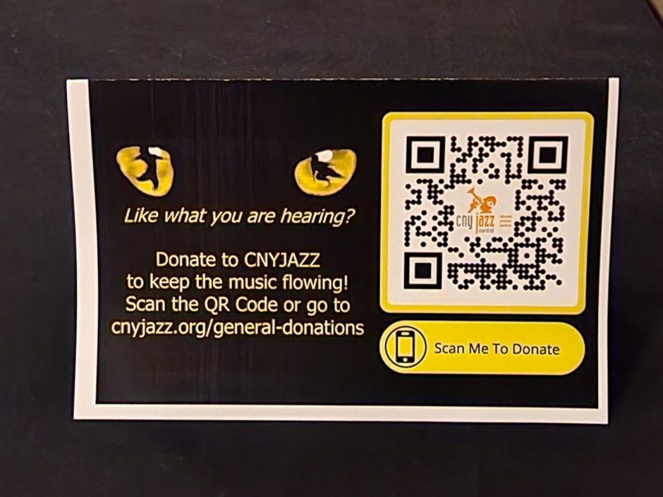 Flier showing how to donate and where the donations end up going