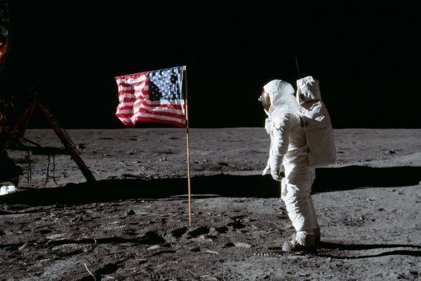 Apollo 11 Astronaut on Moon