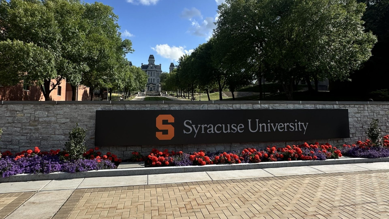 Syracuse University Sign