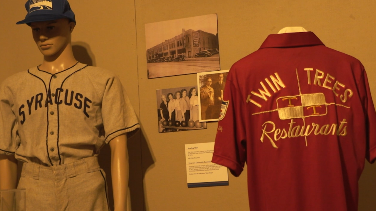 A part of the new Suit Up exhibit at the Onondaga Historical Museum.