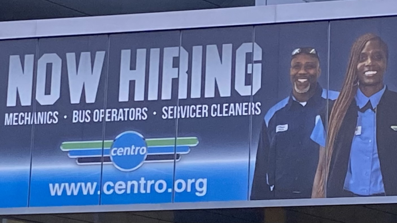 Centro hiring sign