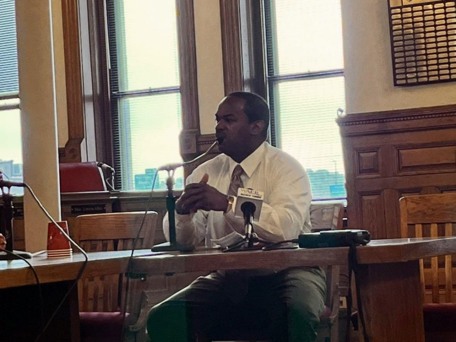 Alfonso Davis in the Common Council chambers