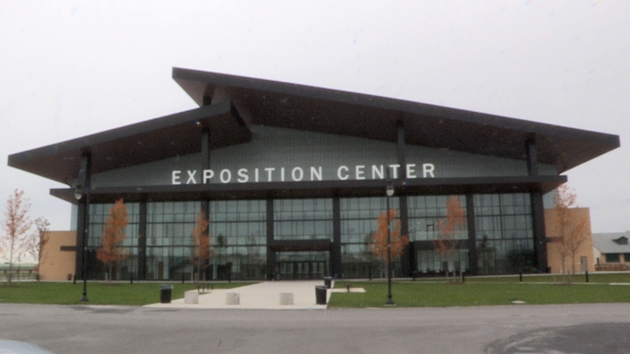 Exterior of Expo Center at NYS Fairgrounds