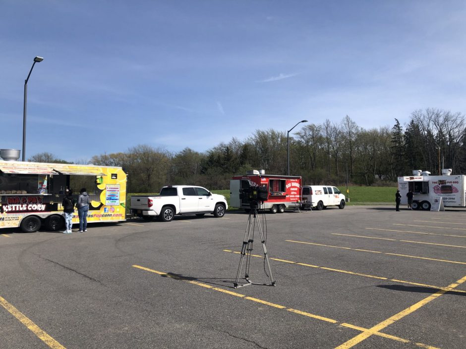 Trucks are lined up for the Food Truck Frenzy on May 6th