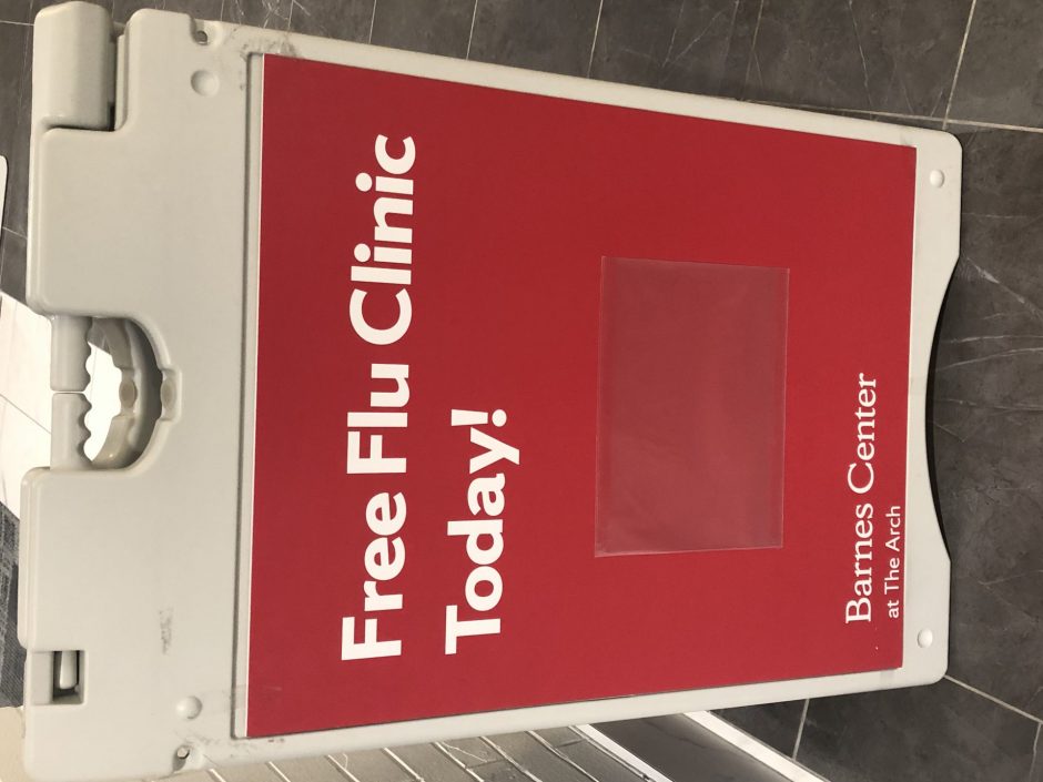 Flu Clinic sign