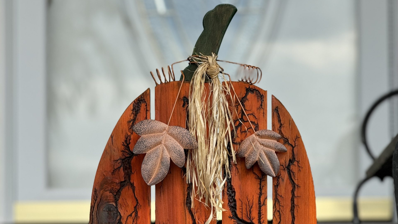 Electrocuted wood of a pumpkin made by Wolf Dwyer