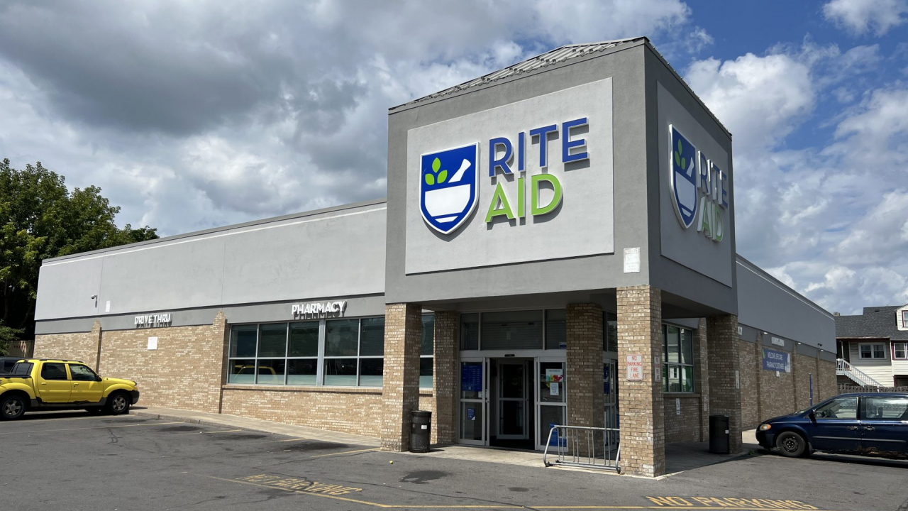 The exterior of Rite Aid Pharmacy on Butternut Street.
