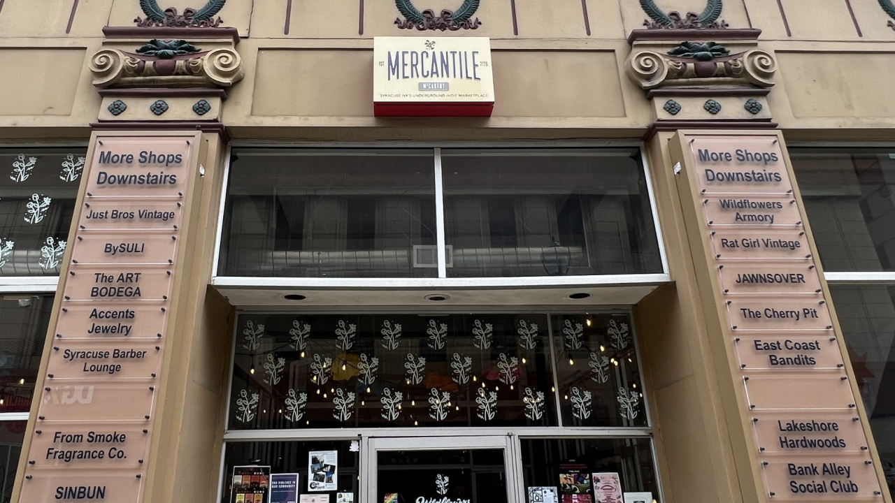 The front entrance of the McCarthy Mercantile.