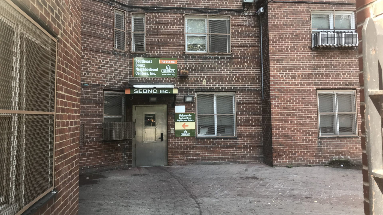 The office of the South East Bronx Neighborhood Center, 955 Tinton Ave, The Bronx, NY 10456.