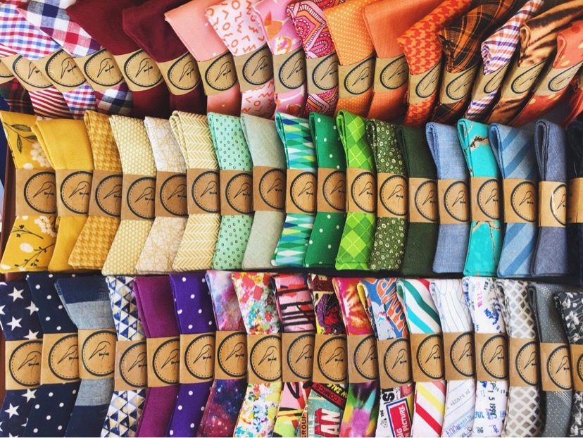 Nick Kulmala , owner of A Dapper Sandlapper, creates handmade and custom bowties for his clients.