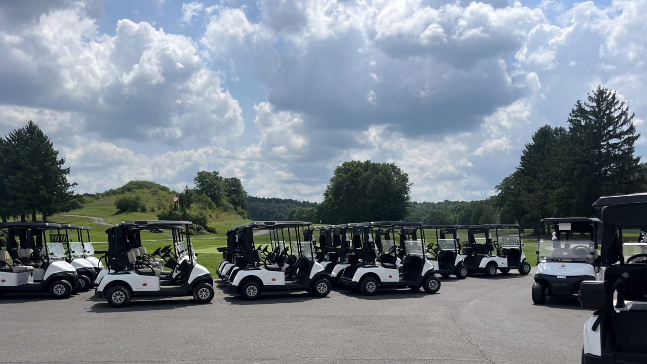 Drumlins golf course carts.