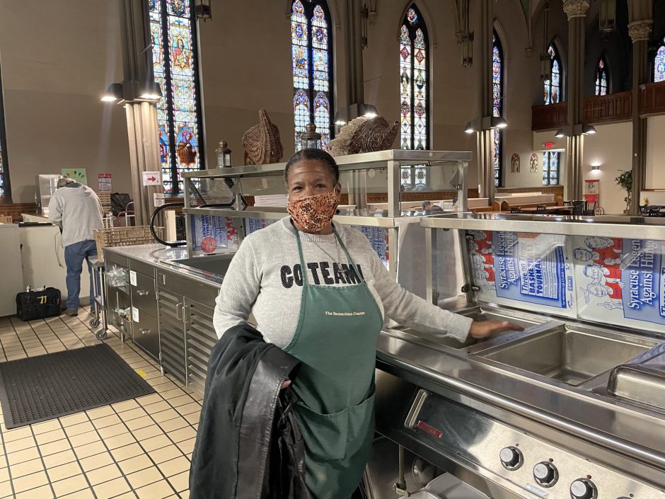 Brenda Mims, proud of the work she does in the kitchen