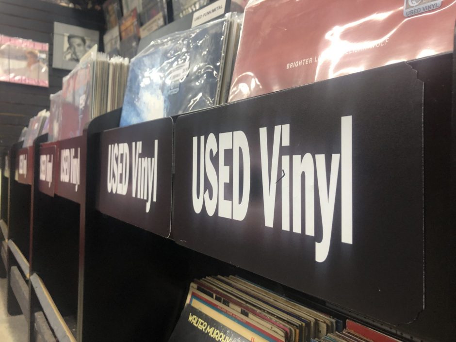 The used vinyl section at The Sound Garden in Syracuse.