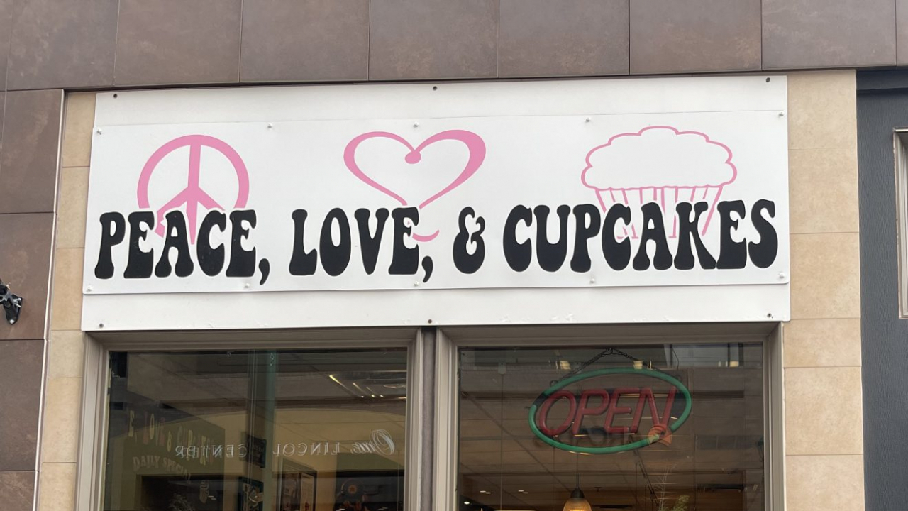 Peace, Love, and Cupcakes located at 121 West Fayette Street which is owned by Rebecca Riley