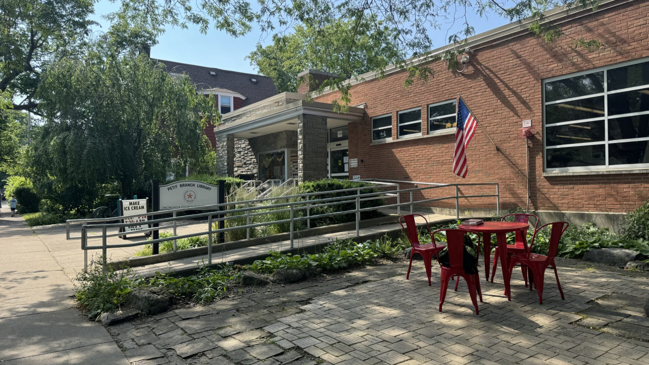 Exterior of Petit Branch Library.