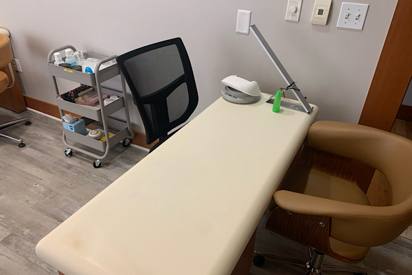 Empty Manicure table