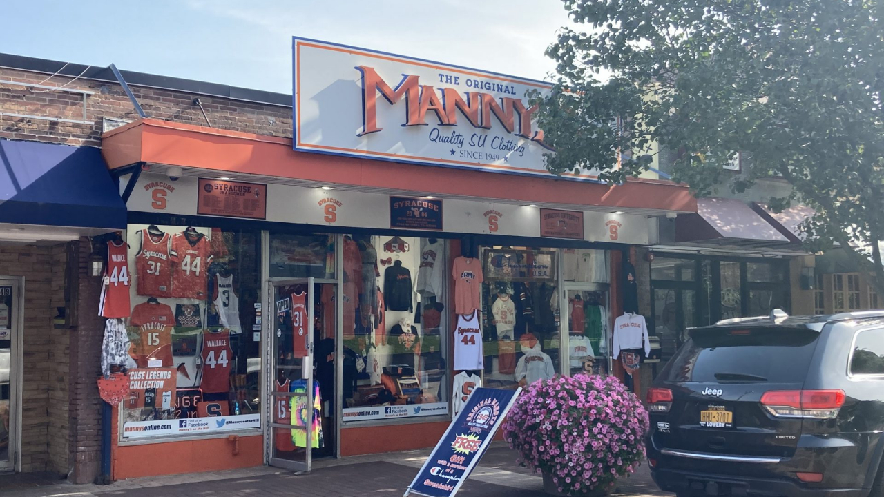 Manny's on Marshall Street is one local business that has seen sales increase because of Boeheim's Army.