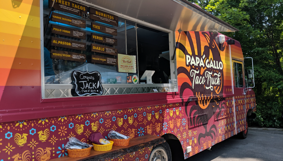 The Taco Truck works with the Papa Gallo Mexican Restaurant