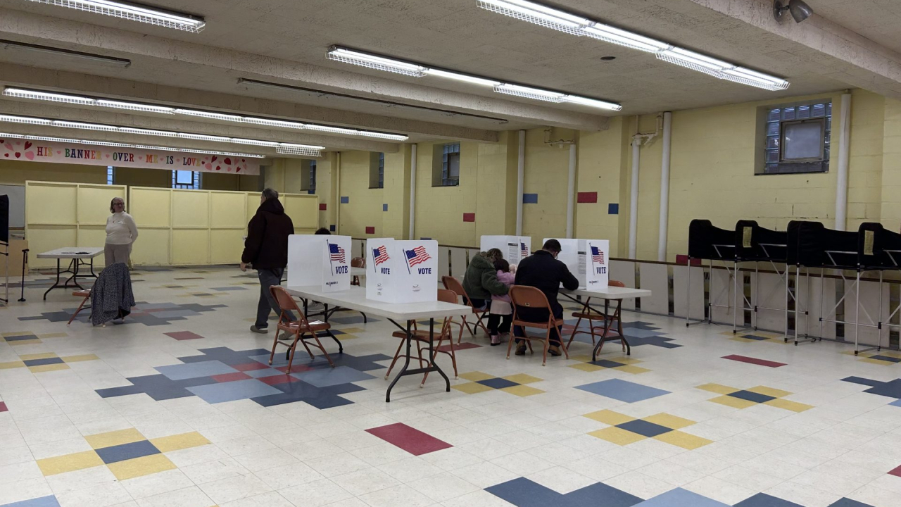 Syracuse Locals Voting at Erwin United Methodist Church