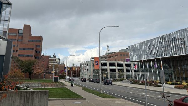 Cloudy Skies over the NVRC at Syracuse University on Waverly Avenue.