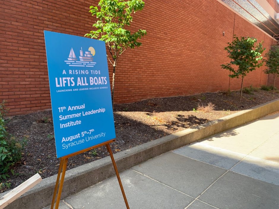 Entry sign of the 11th Annual Summer Leadership Institute