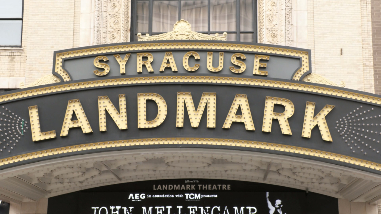 Front Face of the Landmark Theater Sign