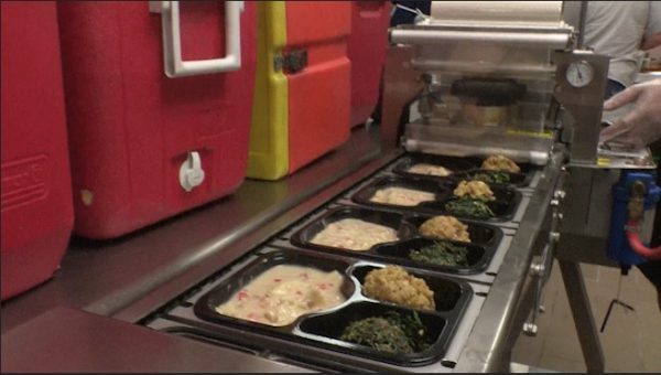Hot meals are prepared fresh daily.