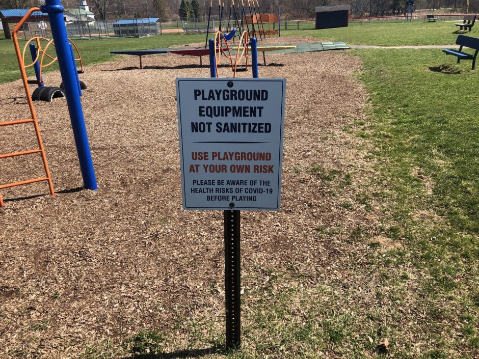 Playground COVID-19 Sign