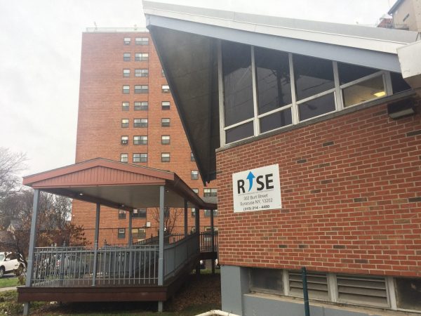 The exterior of the RISE center on 302 Burt Street.