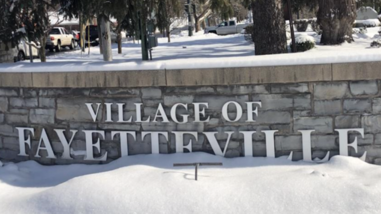 town sign of Fayetteville