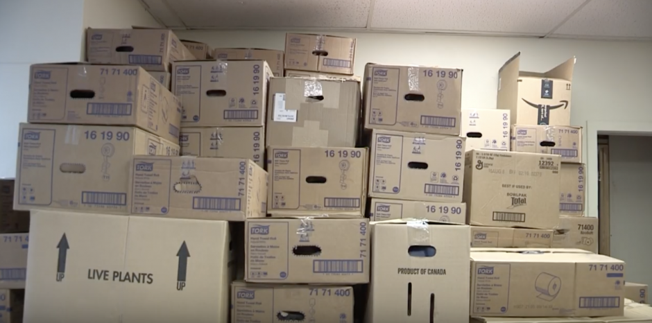 Picture of boxes stacked on top of each other