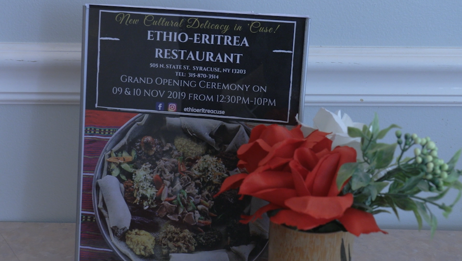 Menu of the EthioEritrea Restaurant.
