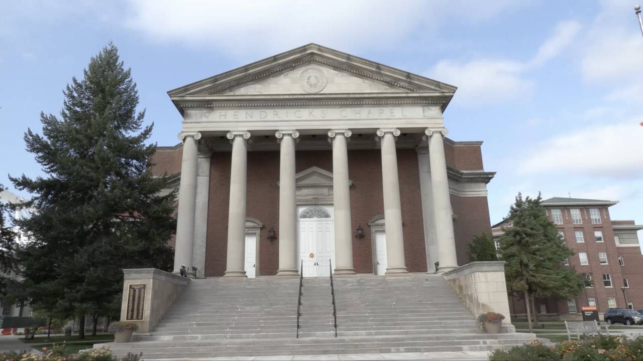 Hendricks Chapel, the center of Syracuse University religious life, is dealing with COVID-19 regulations.