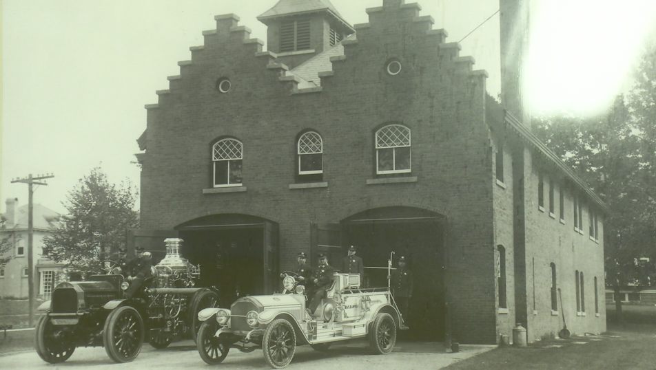 A picture of the old firehouse that now serves as the Westcott Community Center