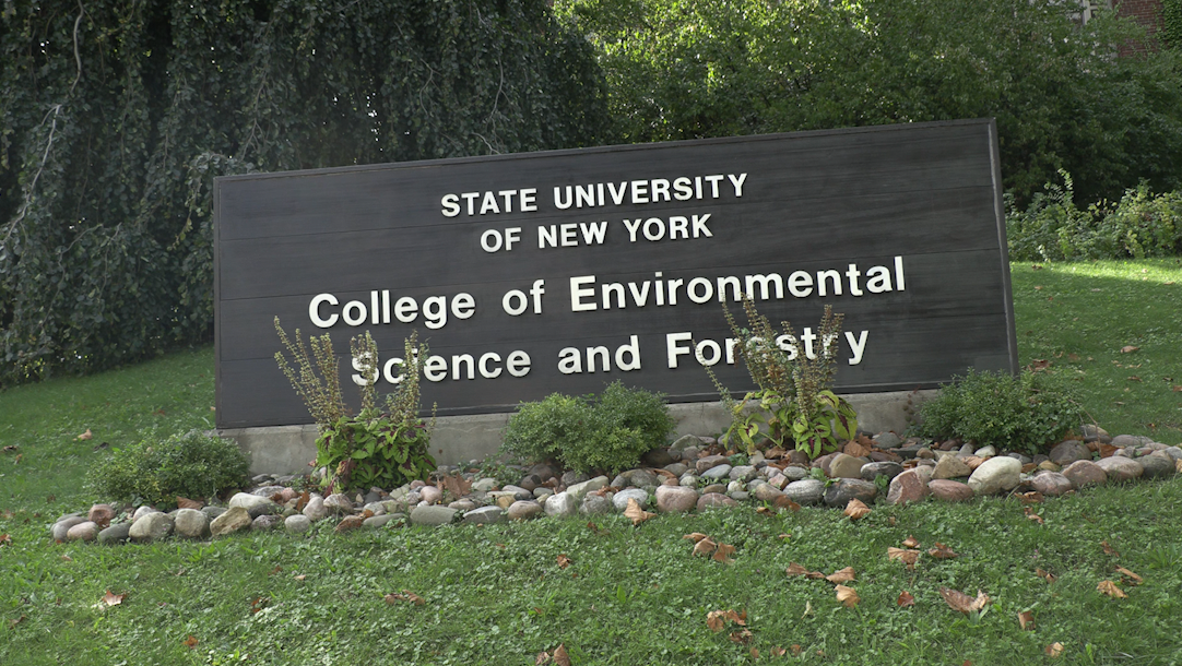 Welcome sign at SUNY ESF