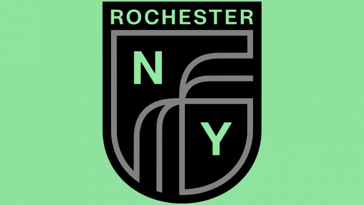 The rebranded logo for Rochester New York FC.