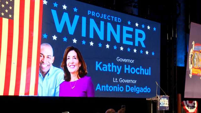 Good News for supporters gathered at the Hochul Watch Party in New York City.