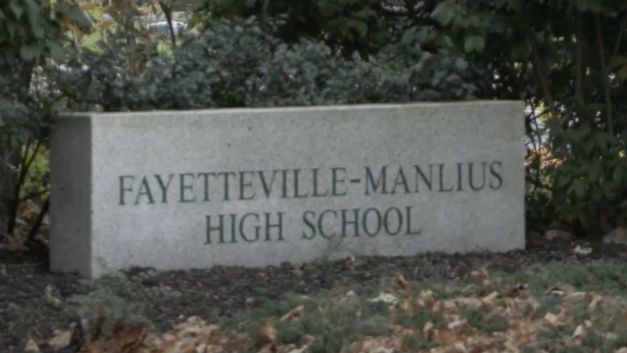 Sign outside Fayetteville Manlius High School