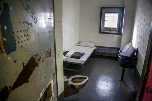 "The Bing" solitary confinement cell at Rikers Island jail.
