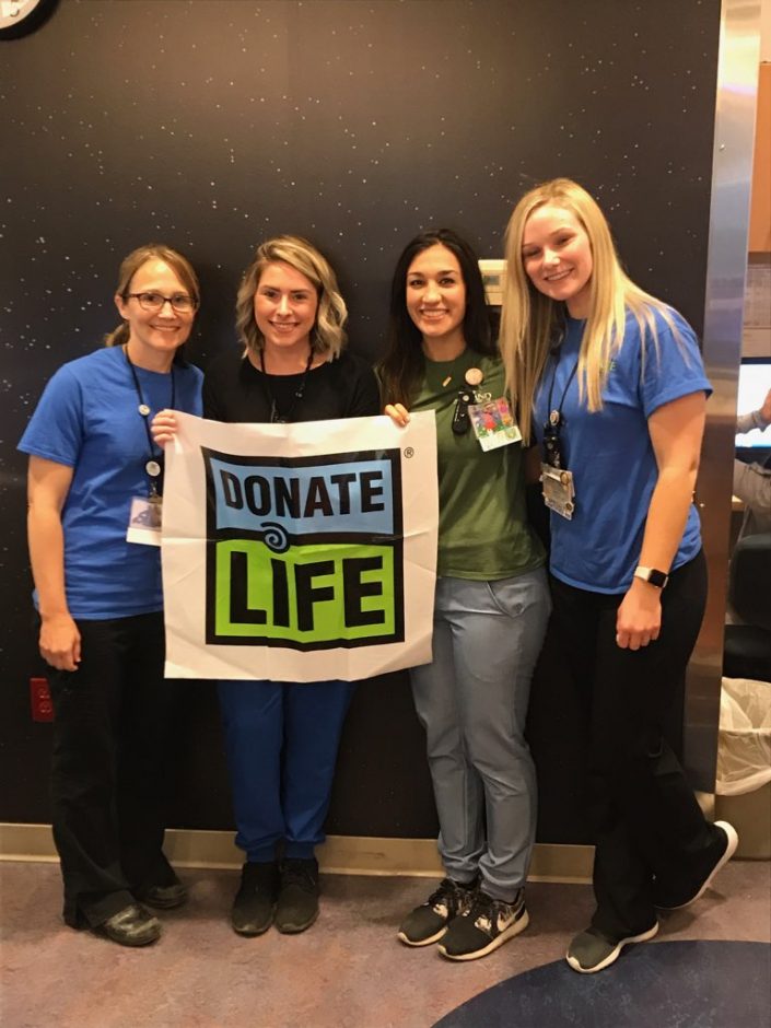 Upstate Medical University staff participated in a special Donate Life Month event hosted at the hospital on April 17