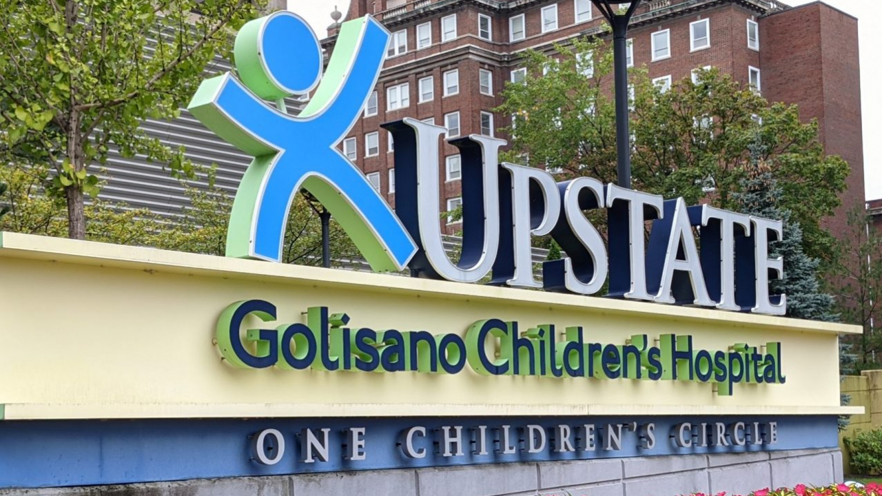 Photo of Upstate Golisano Children's Hospital sign