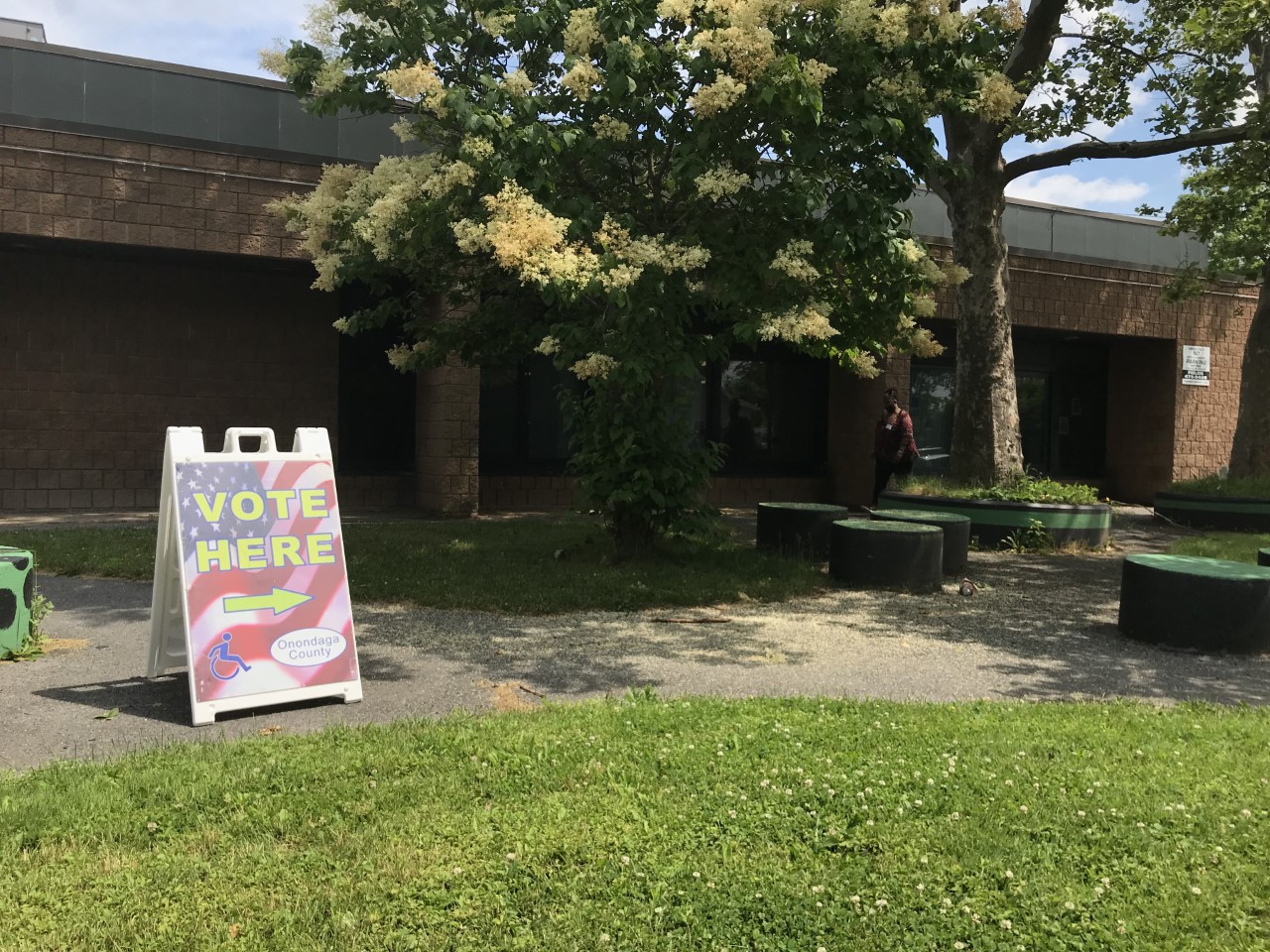 Polling location at Syracuse Community Connection