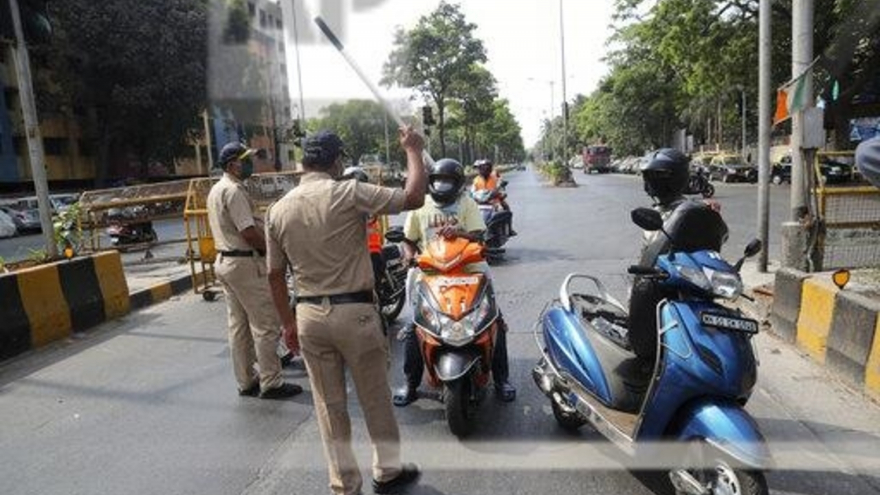 Indian Police Officers Interacting with Citizens