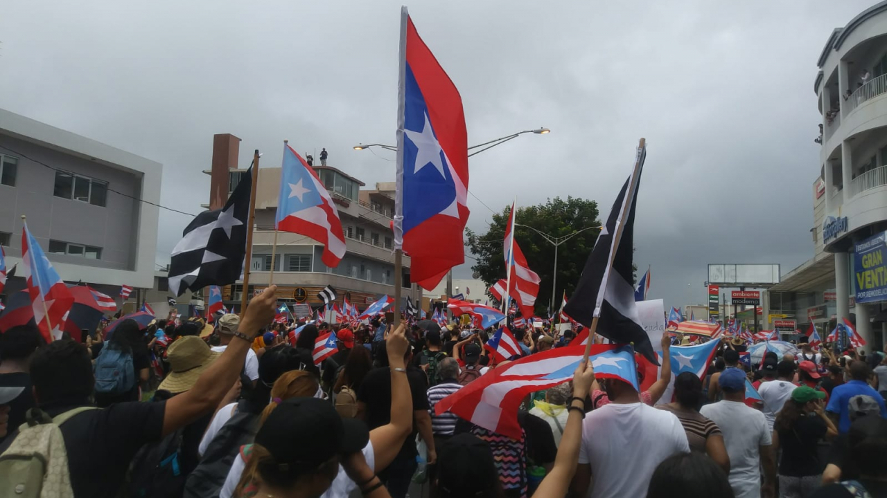 Puerto Ricans marched