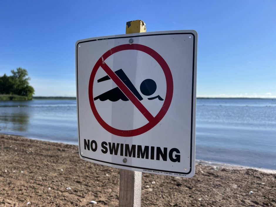 no swimming sign