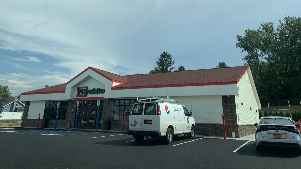 Image of the front of a new Mirabito Convenience Store