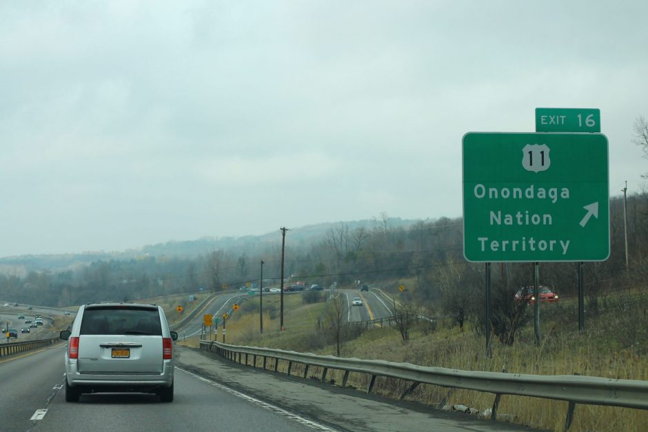 What's left of the Onondaga Nation's territories are just off I-81 in Central New York. 