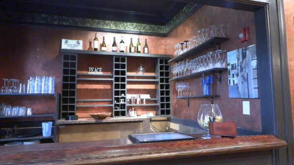Here is one of the bars at Laci's before any changes or modifications are made.